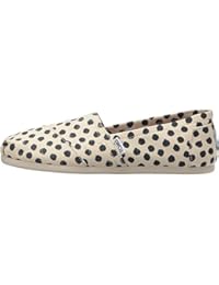 Toms Classic Natural Polka Dot Mujeres Espadrilles Zapatos