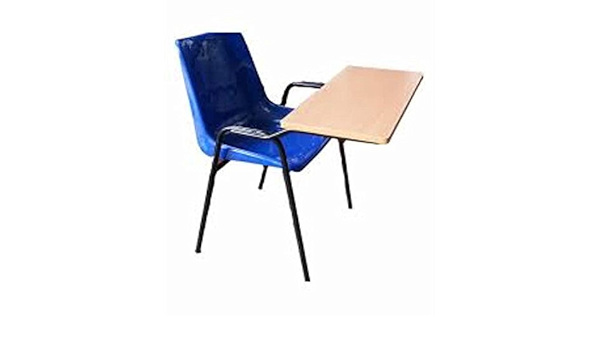 Gtbf Study Chair With Writing Pad Brown Amazon In Furniture