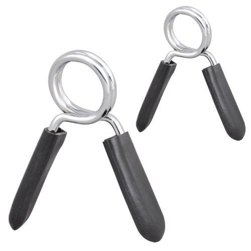 TRIXES 2 x 1-Zoll-Federgriffhanteln für Hantelstangen Kurzhanteln Fitnessstudio - 2