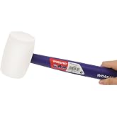WORKPRO WP241040 57mm 450Gr PVC PP Saplı Beyaz Kau&ccedil;uk Tokmak