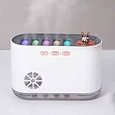Hava Nemlendiric Aromatik Yağ Kullanabilir Humidifer Renkli Işıklı Bebek Odası Dif&uuml;z&ouml;r 700 ml