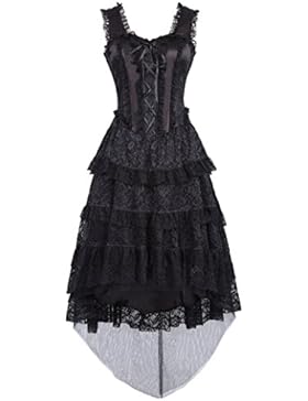 Belle Poque Rockabillykleid Partykleid Vintage Cocktailkleid Spitze Korsettkleid LM353