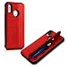 Produktbild kwmobile Hybrid Hülle für Huawei P20 Lite mit Kartenfach - Dual TPU Silikon Hardcase Handy Hard Cover in Rot