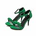 Produktbild TS-nslixuan Sandaletten Für Frauen Für Party Damen High Heel Sandalen   Sommer Zweiteilige Sandalen mit Hohen Absätzen Büroangestellter Temperament Wild Female Fine Sandalen, Grün, Eu44