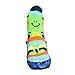 Moolecole Baby Boy Girl Toddlers Kids Children Indoor Floor Slippers Shoes Socks Stockings Moccasins ANTISKID Shoes Cute Frog L