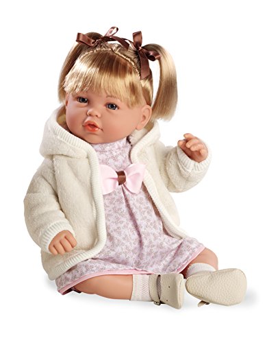 Arias - Bambola bebé Fanny, meccanismo di Seele Try Me, Colore: Rosa, 45 cm, 65141