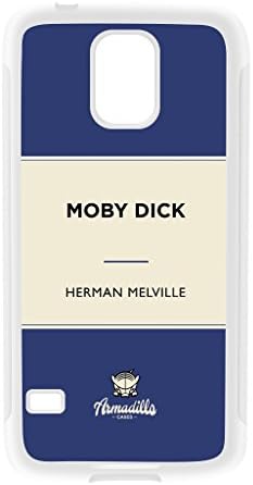 Moby Dick by Herman Melville White Silicon Rubber Case for Galaxy S5 by Armadillo Books + FREE Crystal Clear Screen Protector