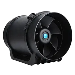 Inline Duct Fan, 8 Inch 760CFM EC Motor Ventilation Exhaust Fan Manual Automatic Double Mode Quiet Vent Fan with Intelligent Speed Controller for Grow Tents, Hydroponics, Office Buildings(220V)