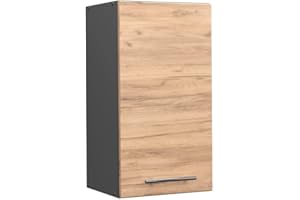 ‎VICCO Vicco Hängeschrank Fame-Line, hängender Küchenschrank, Goldkraft Eiche/Anthrazit, 40 cm