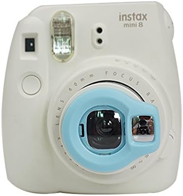 Alohallo Close-Up Lens with Self-Portrait Mirror for Fujifilm Instax Mini 8 / 8+ / 9 Instant Camera - Ice Blue