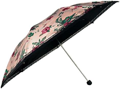 Vinyl Anti-UV Sun umbrella Sunny umbrella fold Sunscreen Female Light Shade Pencil umbrella , #1