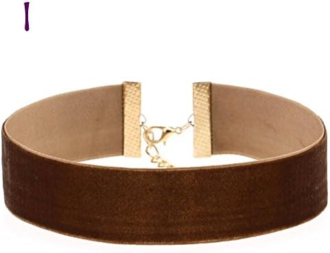 Retro Choker Punk Gothic Necklace SOMESUN Mixed Color NEW Velvet Collar (COFFEE)