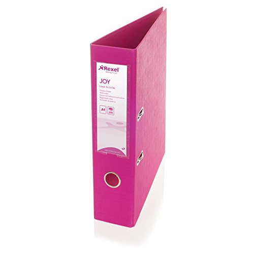 Rexel Archivador de palanca Joy 75 mm A4 rosa - Carpeta de cart  n  Rosa  A4  375 hojas  7 5 cm  China  280 mm 