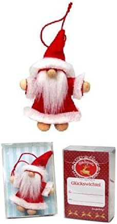 Winter Magic Lucky Gnome Santa In Gift Box