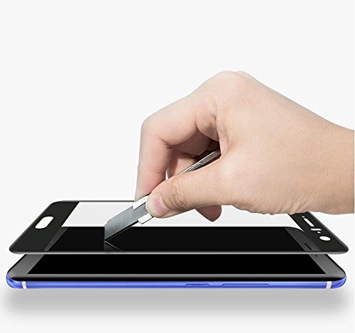 HTC U11 Panzerglas, Beyeah Vollständige Abdeckung Schutzfolie aus hochwertigem gehärtetem Glas für HTC U11 (Schwarz) - 5