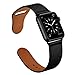 Produktbild kashyk Kompatibel Für 38mm/40mm Leder Band/Armband Ersatzarmband für Apple Watch,Prämie Leder mit Metallschließe Verstellbares Ersatz-Sportarmband fur Series 4 3 2 1, Leder Uhrenarmband Armbänder