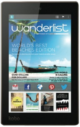 examen KOBO ARC HD 7 Tablet 16GB Ordinateur NVIDIA Tegra (3-Quad Core 1,7GHz 1GB RAM 16GB HDD Android) Noir