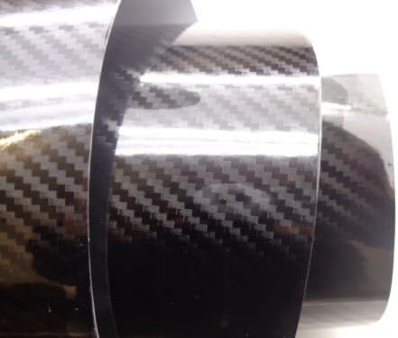 5D HIGH GLOSS CARBON FIBRE CAR VINYL WRAP SHEET STICKER AIR FREE BUBBLE CAR WRAP 1m x 1.52m