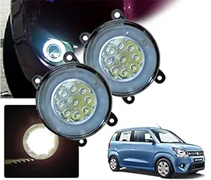 Autopearl Car 9 DRL LED DDEL Fog Light for WagonR Stingray (Set of 2)