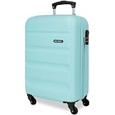 Roll Road Flex Cabin Suitcase Blue 35 x 55 x 20 cm Rigid ABS Combination Lock Side 33L 2.75 kg 4 Double Wheels Hand Luggage