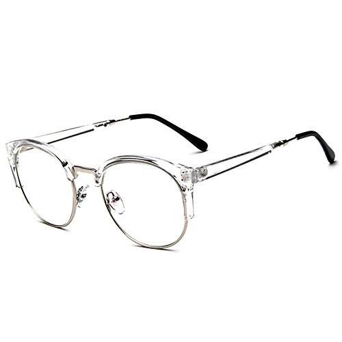 Forepin® Unisex Montura de Gafas Vintage para Hombre y Mujer Retro Tr
