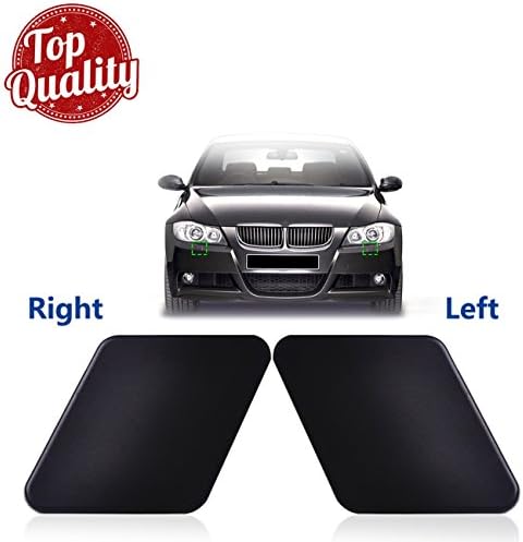OE# 61678031307 61678031308 2pcs Front Bumper Headlight Washer Nozzle Covers Caps for 3 Series E90 2004-2008