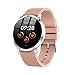 Produktbild htfrgeds Smartwatch, Bluetooth Smart Watch Fitness Tracker Armband Sport Uhr Pulsuhren Schrittzähler mit IP67 Wasserdicht Schwimmen Blutdruckmessung Blutsauerstoff für iOS Android (Pulver)