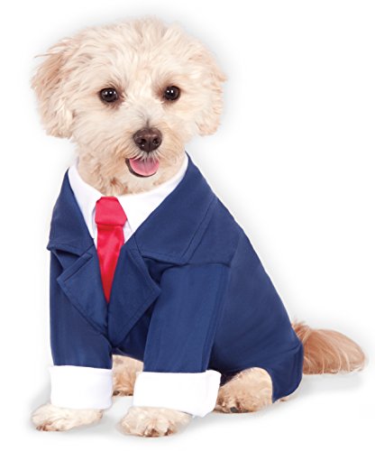 Rubie's unisex adult Business Suit Pet Costume Party Goods, Multicolor, S Neck 12 Girth 17 Back 11 US