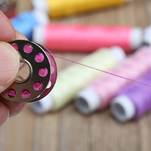 LIHAO Nähgarn Set 64-teilig Syngarn Polyester Nähmaschinengarn 32 Farben - 5