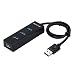 Produktbild Prevently Super Speed Verteiler Anker Ultra USB HUB -4 Port USB 3.0 Hub 5 Gbps Portable Compact für PC Laptop Notebook Desktop