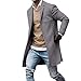 Produktbild Männer Parka Winter, Sonnena Herren Langarm Slim Fit Regenmantel Strickjacke Übergröße Business Slim Jacke Outwear Casual Lang Bluse Outwear