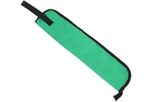 Tiiyee Drum Stick Carry Bag, Drumstick Storage Drawstring Bag, Water Resistant Oxford Cloth Drum Stick Holder Portable Handbag Stick Container Case with Carrying Strap Hooks for Beginner Drummer Green