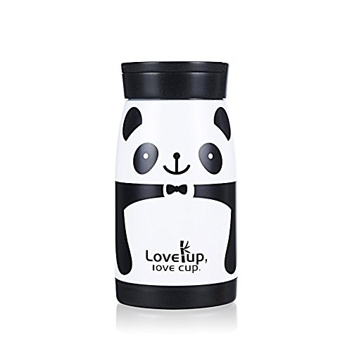 UPSTYLE Vakuum Cup Multifunktions Kinder Edelstahl Wasser Flasche mit Trinkhalm Lovely Muster Kinder thermoses, 8.79oz, SC011