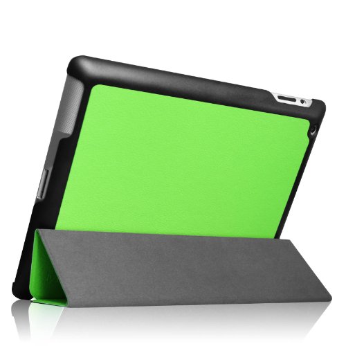 Fintie Apple iPad 2/3/4 Hülle Case – Ultra Slim Superleicht Schutzhülle Smart Shell Cover Tasche Etui mit Auto Schlaf / Wach und Standfunktion für Apple iPad 2 / iPad 3 / iPad 4 Retina, Grün - 9