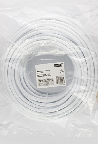 mumbi 20m CAT.7 Ethernet Lan Netzwerkkabel – CAT.7 S/FTP (RJ45) 20 Meter Kabel in weiss - 6
