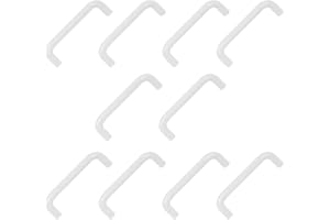 POMOLINE 10 Un. TIRADOR Asa Mueble Infantil resina ABS blanco - Distancia tornillos 96MM para