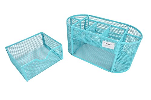 Organizador de escritorio Yaekoo tipo cesta con un elegante dise o rojo de malla de alambre con 9 compartimentos de suministros de escritura ideal para regalos ni os estudiantes y material de oficina color azul reviews Organizador de escritorio Yaekoo tipo cesta con un elegante dise o rojo de malla de alambre con 9 compartimentos de suministros de escritura ideal para regalos ni os estudiantes y material de oficina color azul