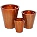 Produktbild Limal Pflanztopf, Metall, Kupfer, 3er Set-Rund