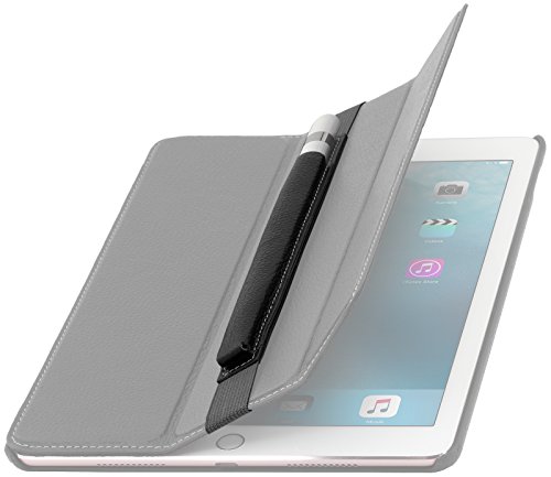 StilGut Pencil-Halter für Apple 9,7″ iPad Pro und iPad Pro 10.5″ aus echtem Leder. Stift-Halterung zur sicheren Aufbewahrung des Apple Pens, Schwarz - 3