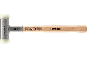 Halder 3366035 Marteau avec en Hickory, Multicolore, 35 mm