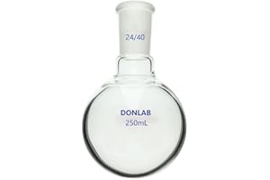 DONLAB CE-250 ASTM STD Glass 250ml 24/40 Joint Single Neck Round Bottom Boiling Flask