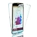 Produktbild KunyFond Hülle für LG G4,LG G4 Silikon Schutzhülle [Front + Back Rundum Double Protective],Kreative Klar Kristall Silikon Hülle Double Side Full Body Vorne Hinten Beidseitiger 530°Schutz Transparent Durchsichtig TPU Handyhülle Dünne Stoßdämpfend Komplette Gehäuse Crystal Kirstall Clear Case Weichem Flexible Silikon Schutzhülle Handy Gürtel Tasche Hülle Case Cover Fall-Abdeckung Etui TPU Bumper Schale für LG G4 (Blau)