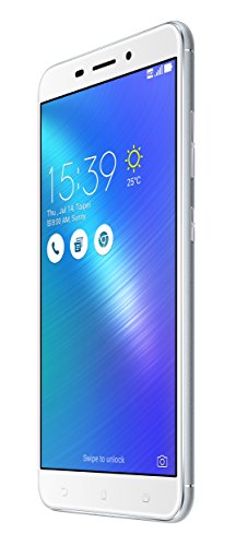 Asus Zenfone 3 Laser Smartphone sbloccato 4G/LTE, 5,5 pollici, 4 GB RAM, 32 GB, Dual SIM, Android 6.0 Marshmallow, Argento