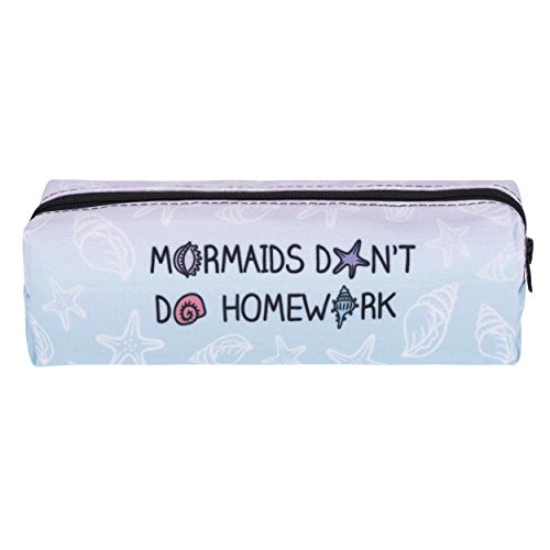 Funny Pencil Case Company    3d Imprimir Motivo Dise  o Un Tama  o De Unisex Primavera De Verano 2017  MERMAIDS DON T DO HOMEWORK SHELL 