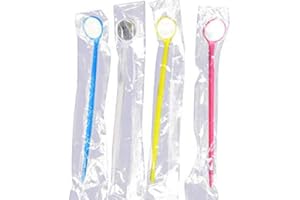 MIKE-DENTAL Mike Dental Colorful Mouth Exam Mirrors Plastic Instrument Mirror 100 PCS (Color Random)