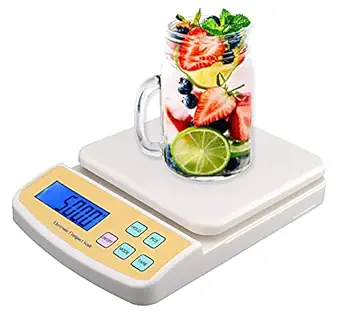 ROMINO Electronic Kitchen Digital Weighing Scale with Tare Function (White , 10 Kg-SF 400A)