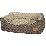 Nobby Komfortbett eckig Lican, beige-braun, 110 x 80 x 25 cm