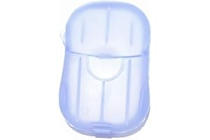 Brussels08 1 Box/20 Sheets Portable Disposable Soap Paper Travel Hand Washing Scented Paper Soap Cleaning Sheets Bath Toiletry Soap Blue