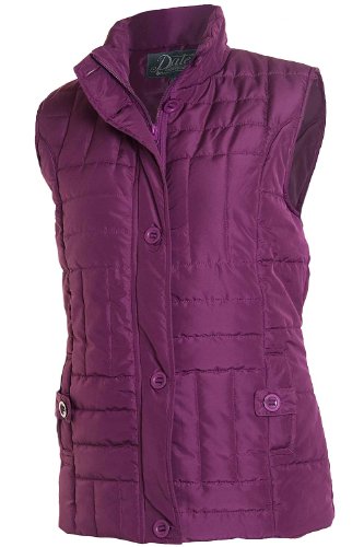 Ladies Dales Collection Padded Gilet - Plum - Size 12