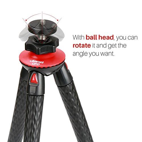 Treppiede Ulanzi Mini Cell Phone - Treppiede flessibile con Ballhead + Treppiede per smartphone in metallo Supporto da viaggio compatto pieghevole Octopus Treppiede Supporto per iPhone Fotocamera Sams